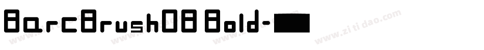 BarcBrushDB Bold字体转换